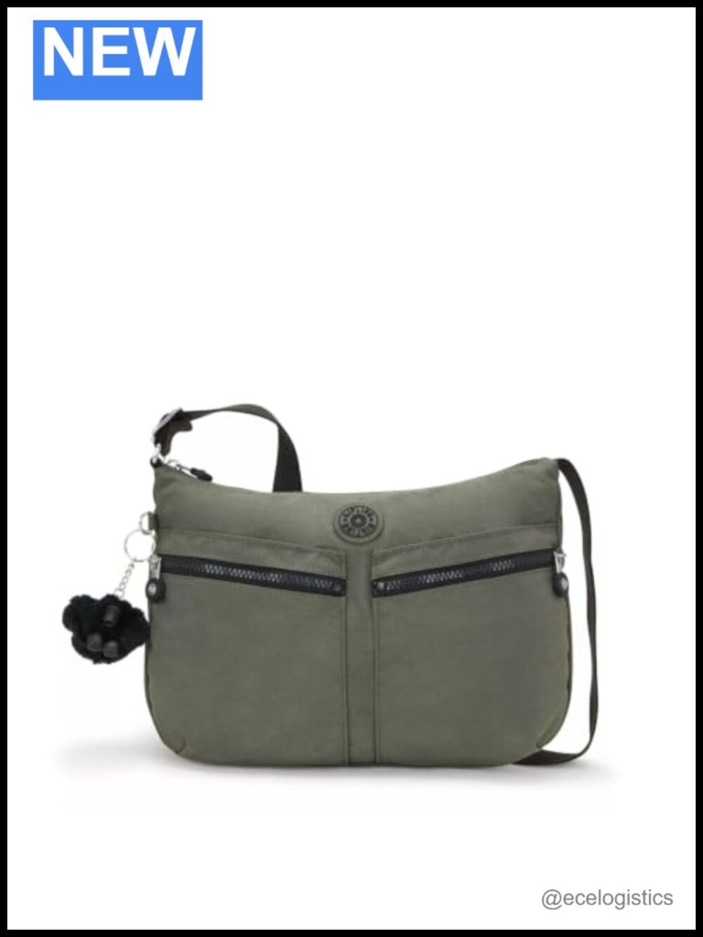 Kipling Izellah Crossbody Bag Super Light Nylon Adjustable Strap
